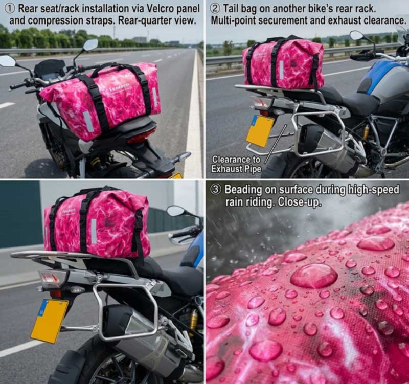 Výrobca vodotesných tašiek na motocykle pre značky Adventure